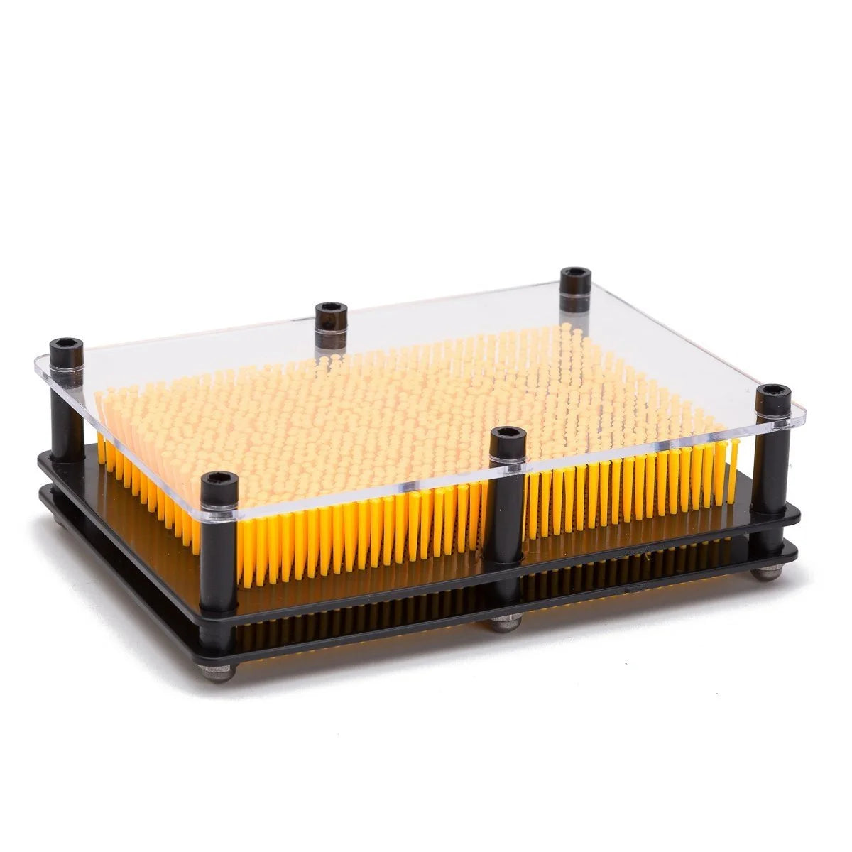 3D Pin Art Board Toy 5" x 7" Yellow V8708