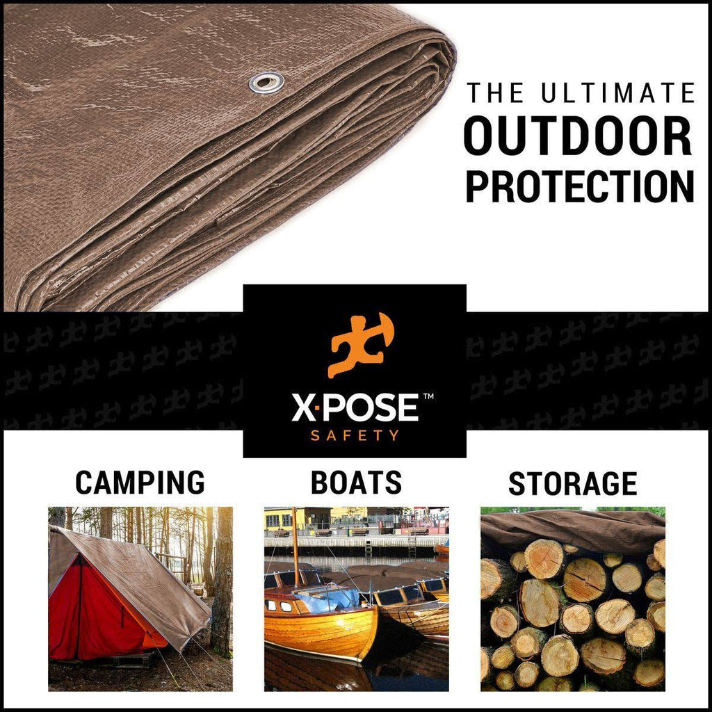 Brown Poly Tarps 24 x 36 - Case of 2 V391