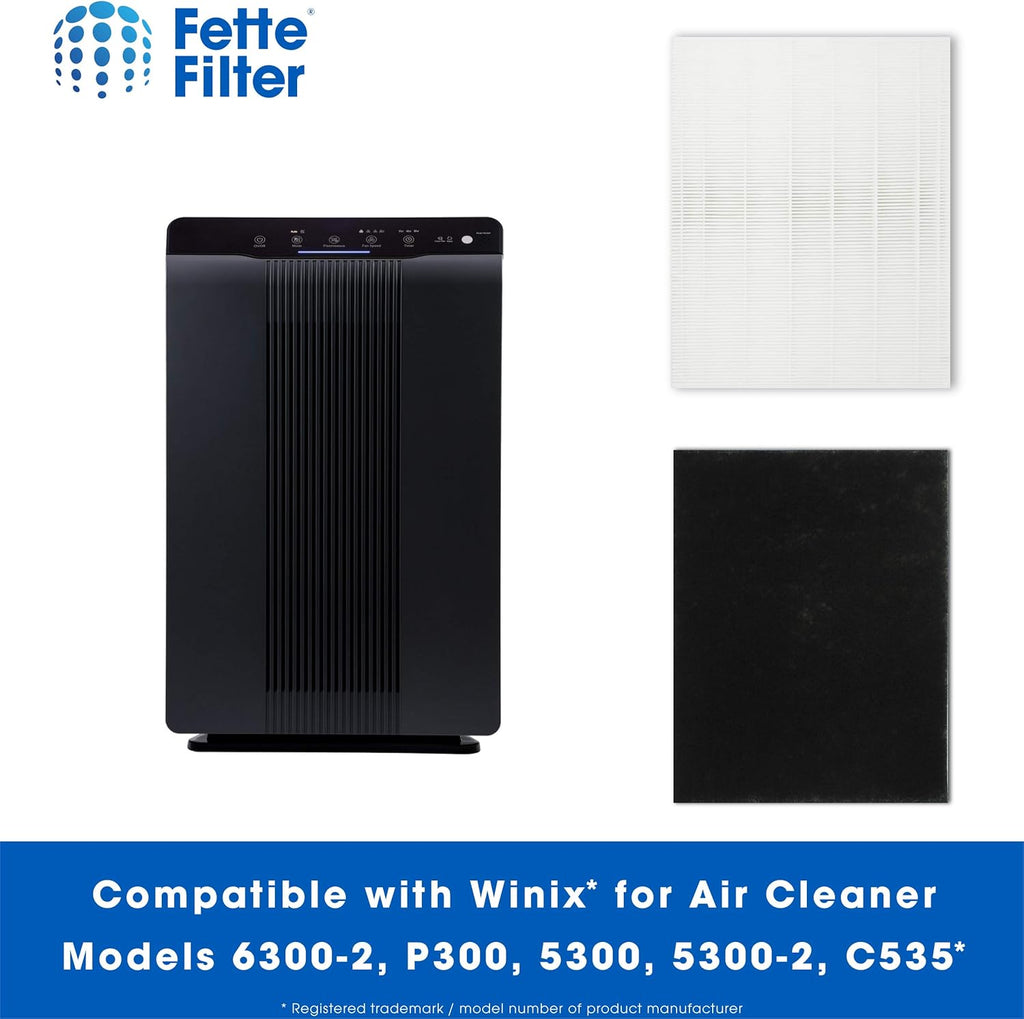 2-Pack HEPA Filters Plus 8 Carbon Replacement Filters J86861