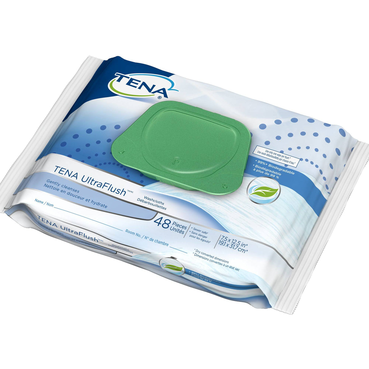 Tena UltraFlush Personal Wipes Case of 576 N6955