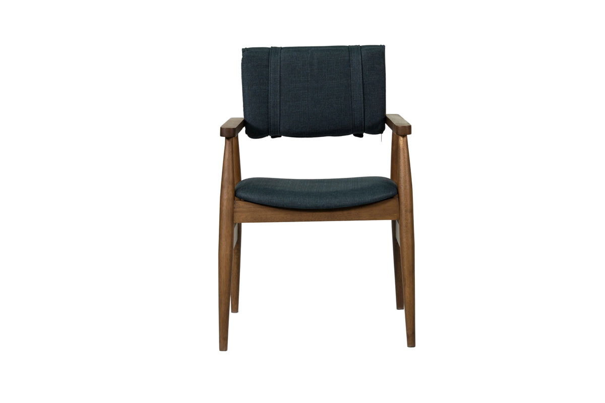 DarkBlue Solid Wood Dining Chairs (Set of 2) K888