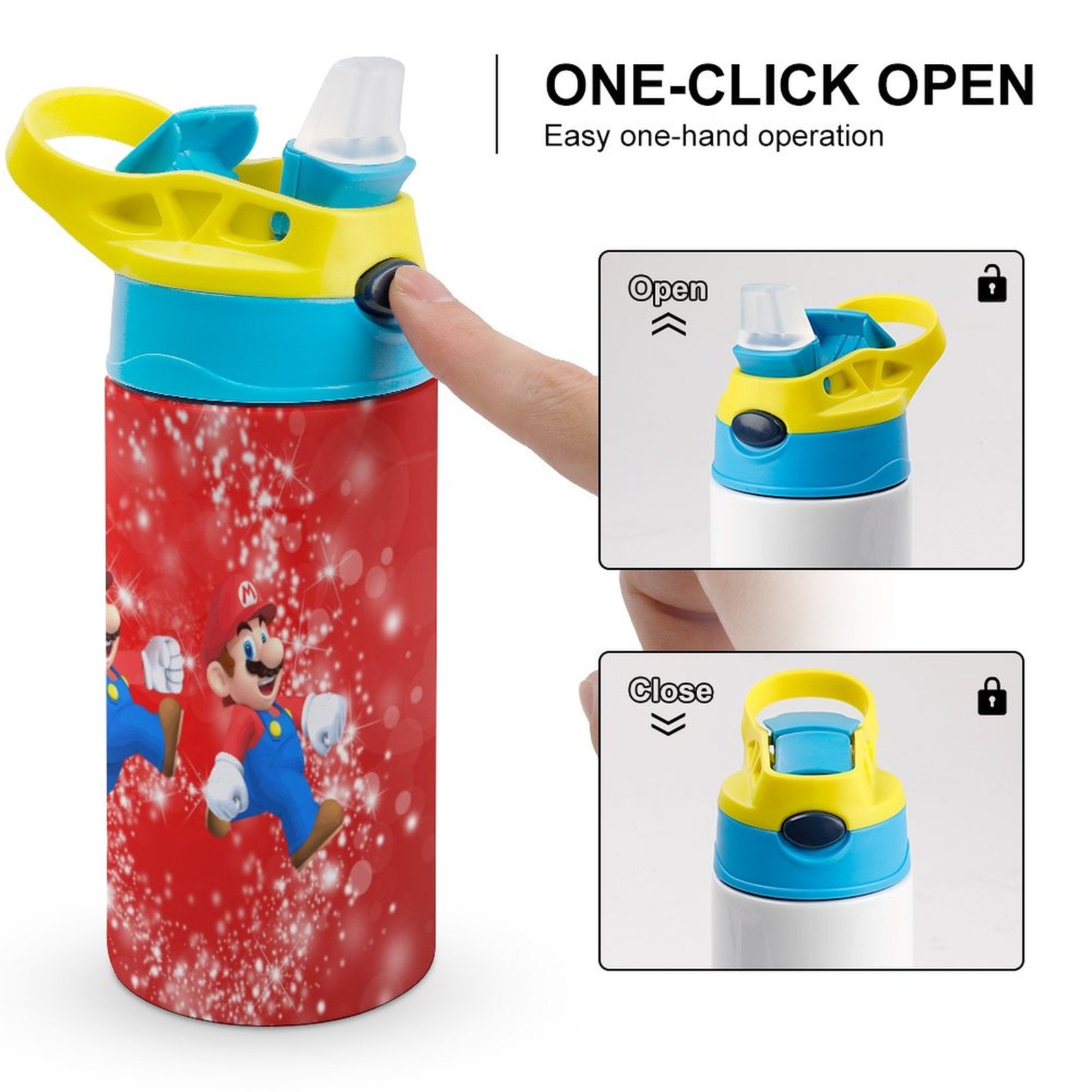Insulated Stainless Steel Water Bottle with Straw A2505