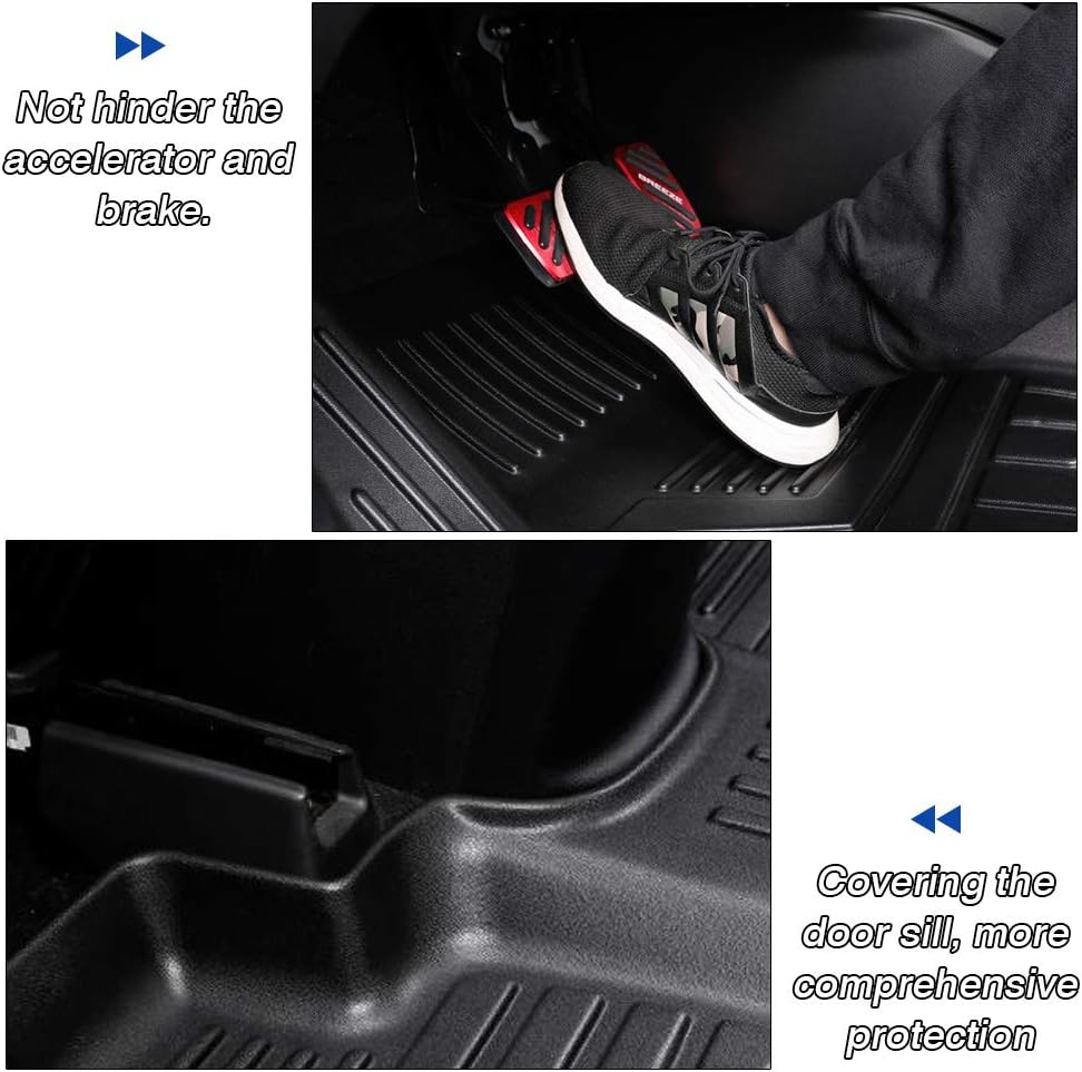 Black 2 Row All Weather Floor Carpet Liner Set T41581