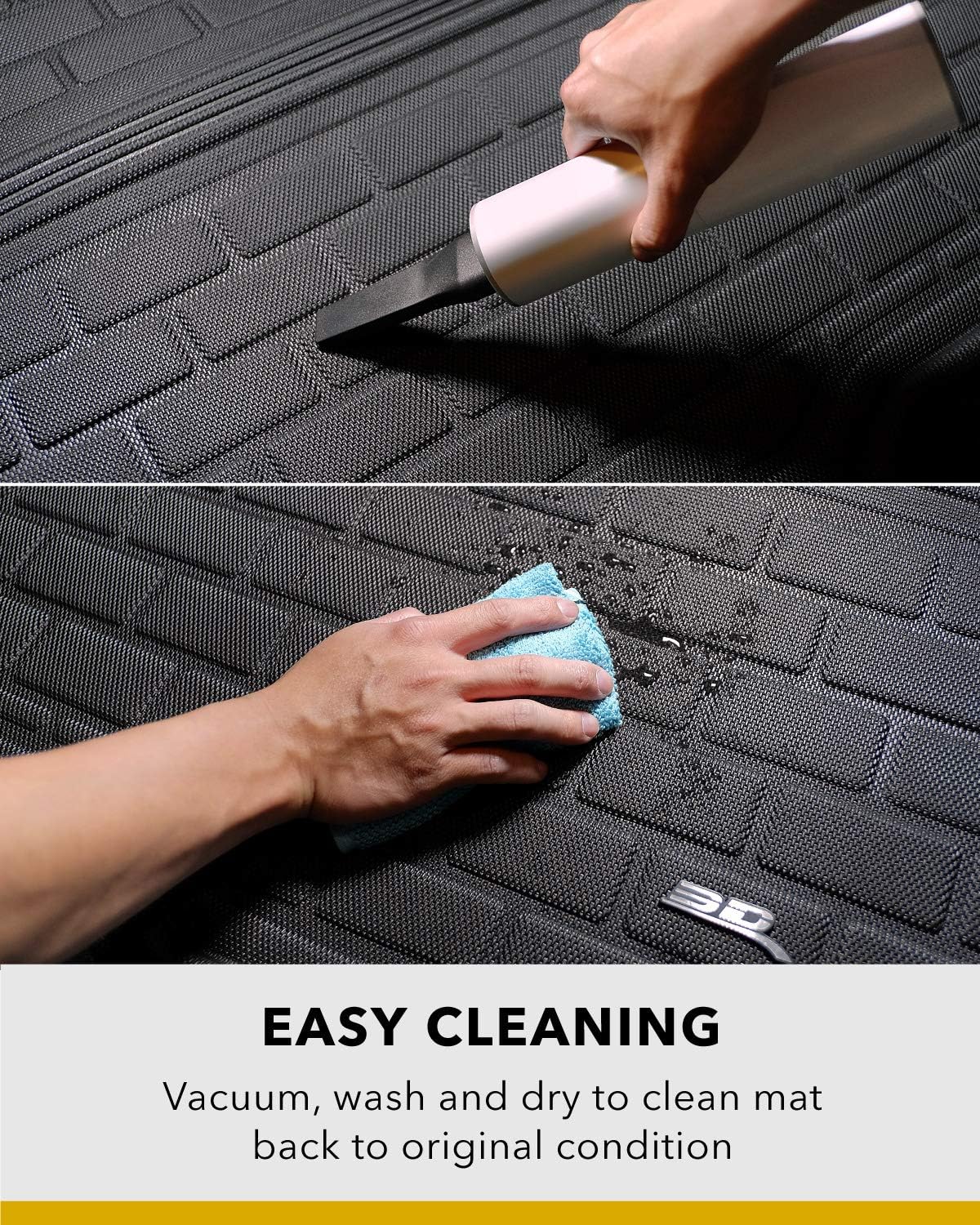 All-Weather Rear Trunk Well Mat for Tesla Model Y 7-Seat 2021 Custom Fit Cargo Liner C73973
