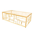 Gold Geometric Accent Table P806