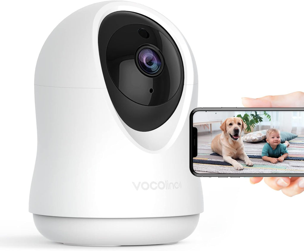 1080P Indoor Pan/Tilt Security Camera with Night Vision and 2-Way Audio R627176