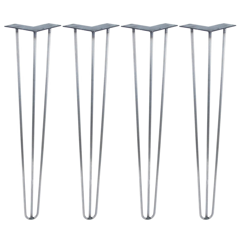 Raw Steel Hairpin Legs Set of 4 B872