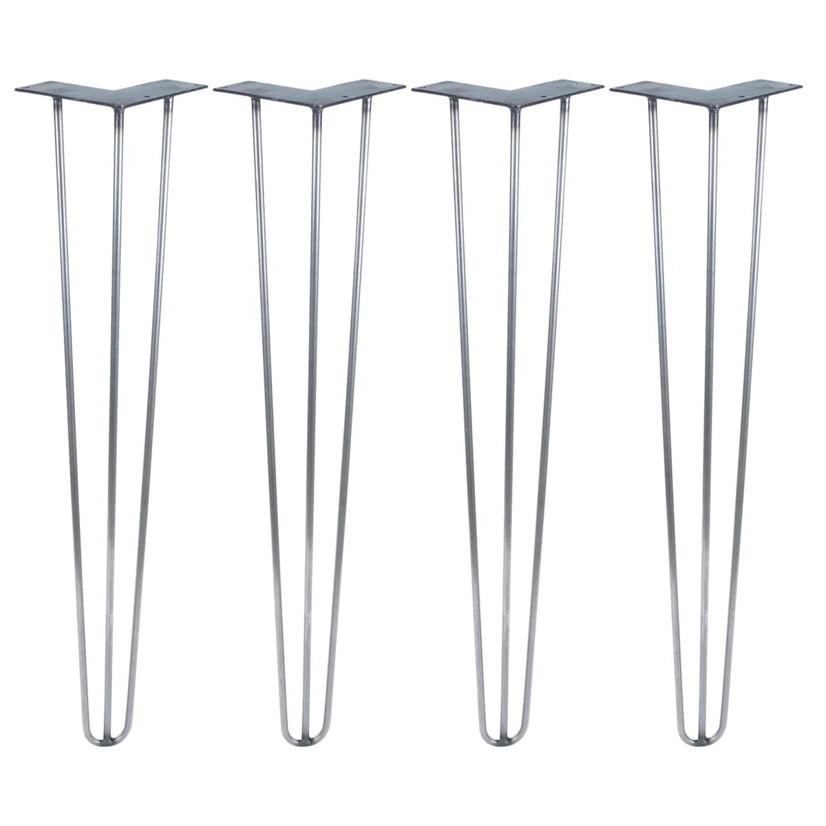 Raw Steel Hairpin Legs Set of 4 B872