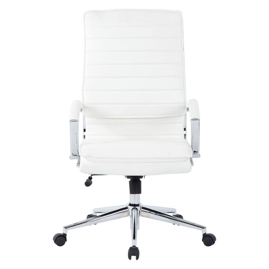 White Faux Leather Office Chair I2950