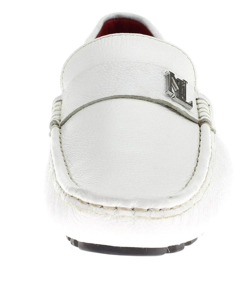 White Leather Comfort Shoes U2420