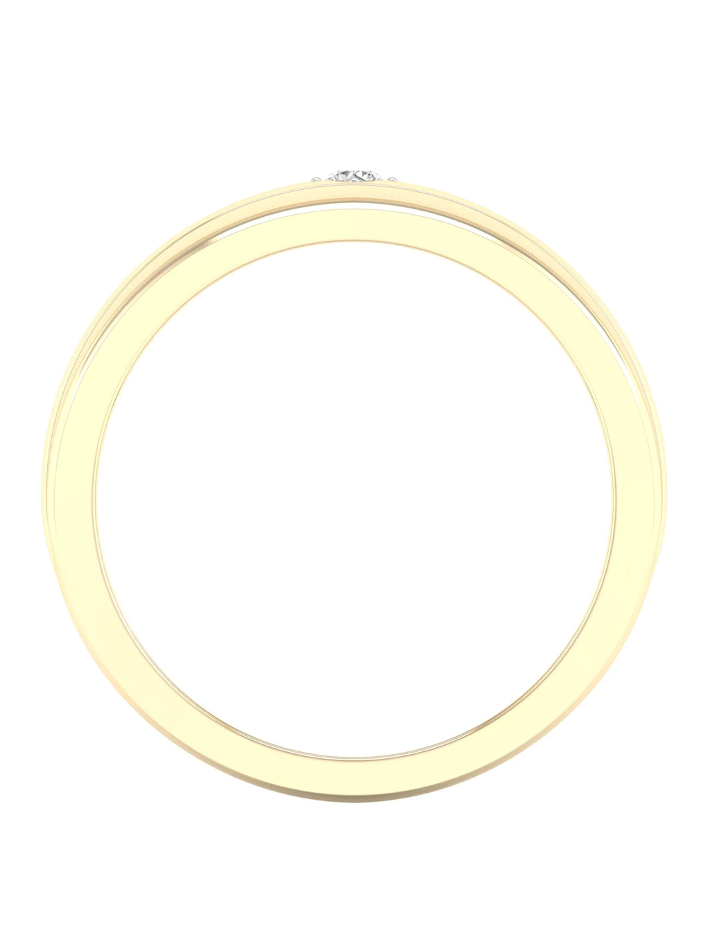 10k Yellow Gold Men's Solitaire Ring Q56399