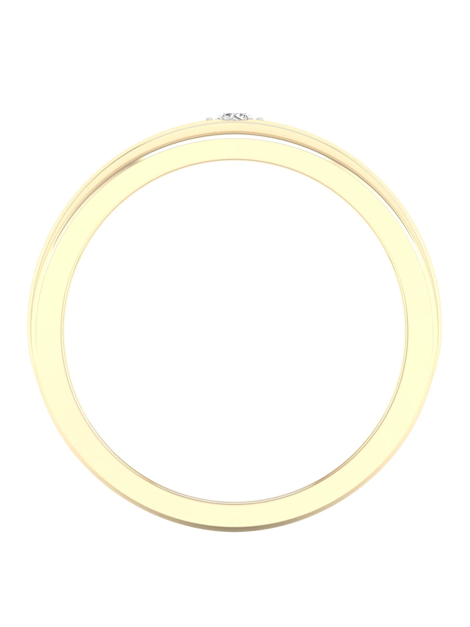 10k Yellow Gold Men's Solitaire Ring Q56399