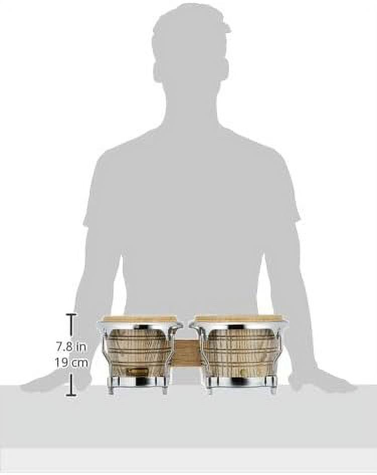 Natural/Chrome Bongos Y136