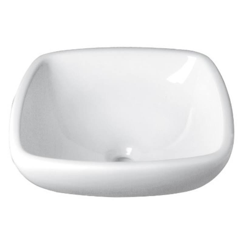 Semi-Recessed Vessel White W2602