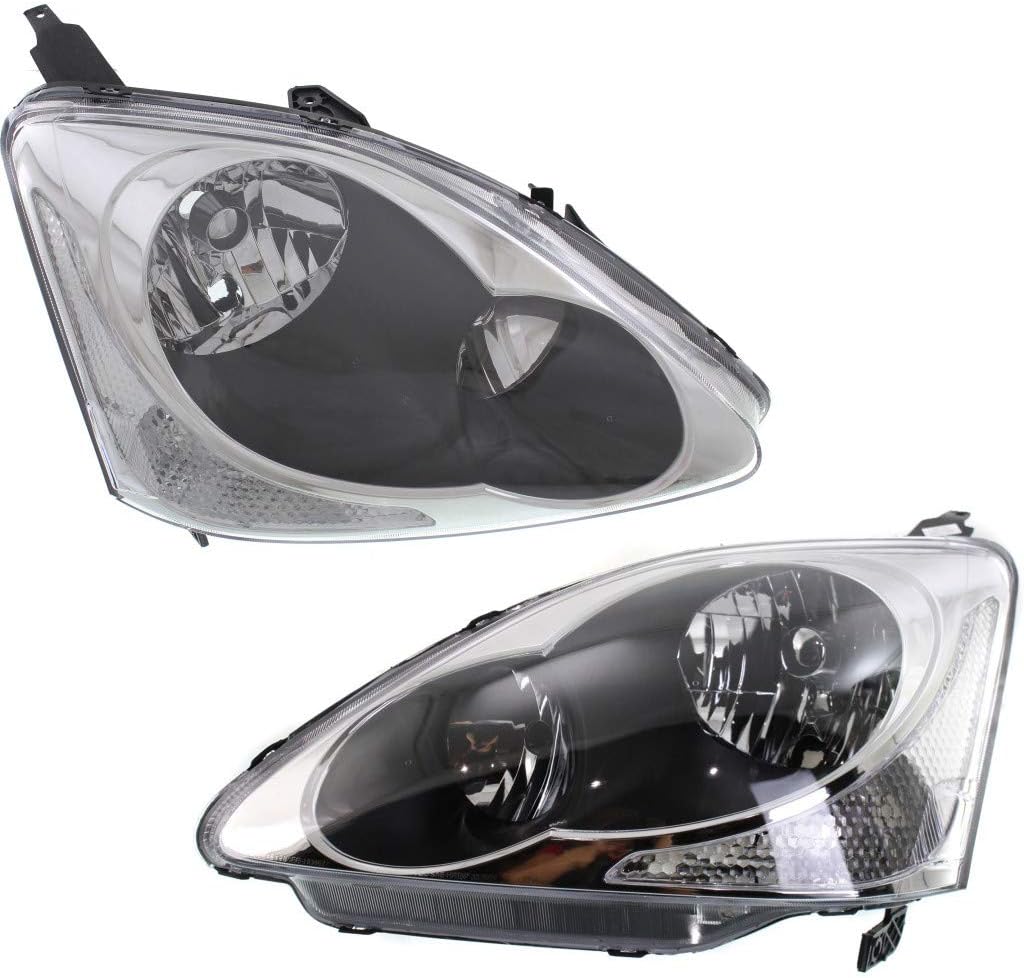 Headlight Assembly Unit Pair for Honda Civic Hatchback J930904