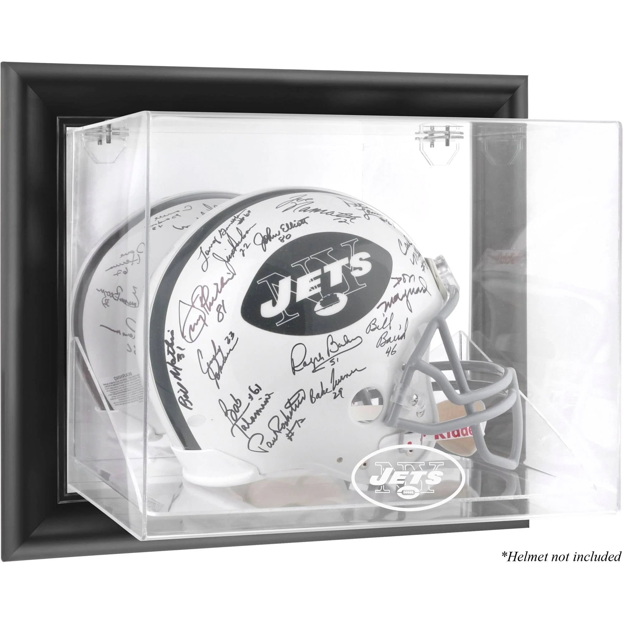 Black Framed Wall-Mountable Helmet Display Case U79585