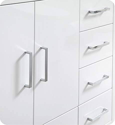 Glossy White Freestanding Bathroom Cabinet Z628