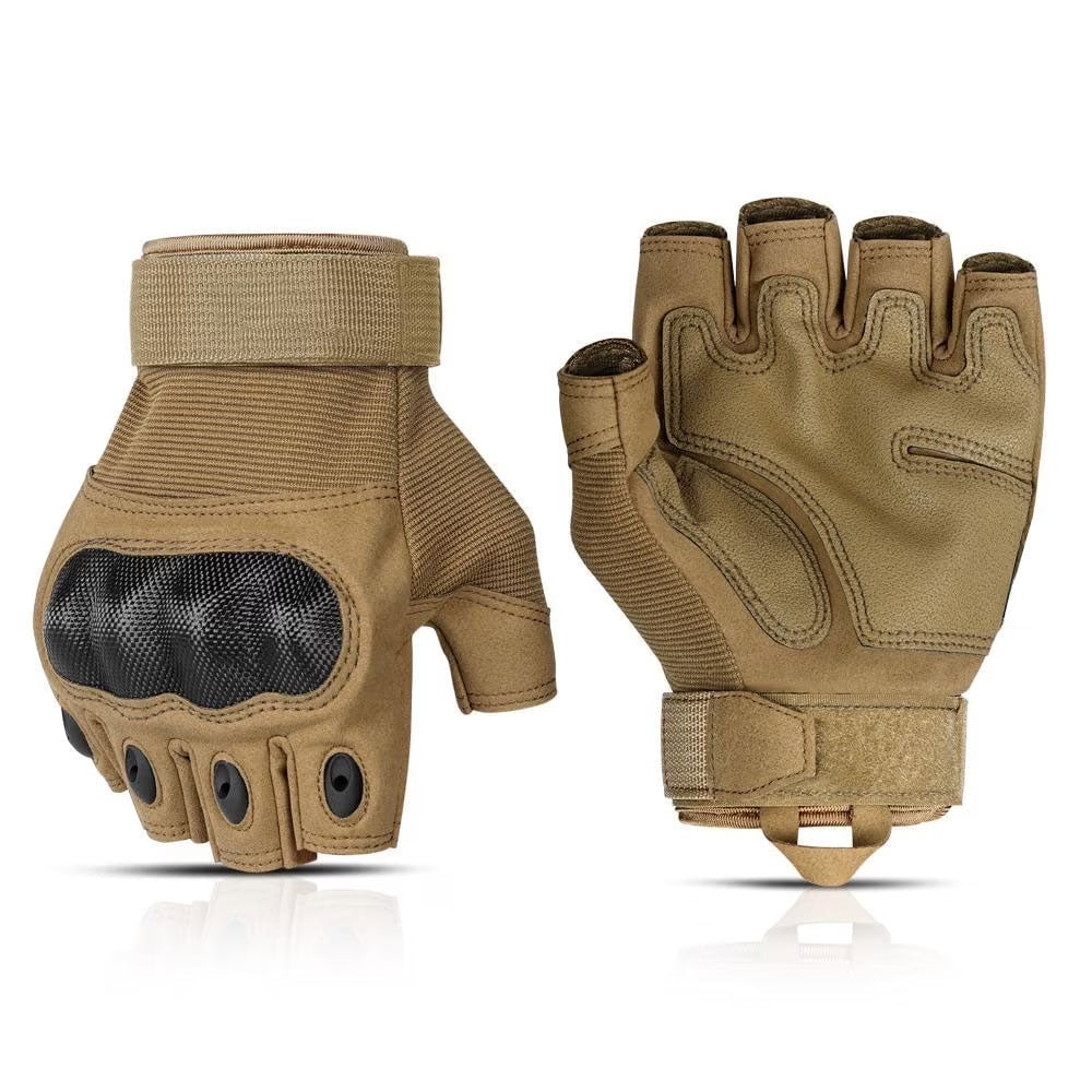 Fingerless Knuckle Gloves, Tan/XX-Large Z1894