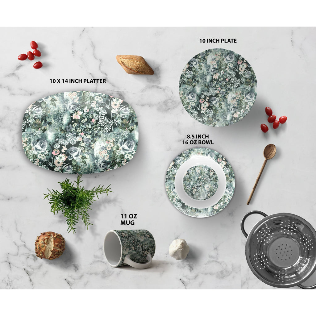 Gray Orange Thermosaf Dinner Set K509026