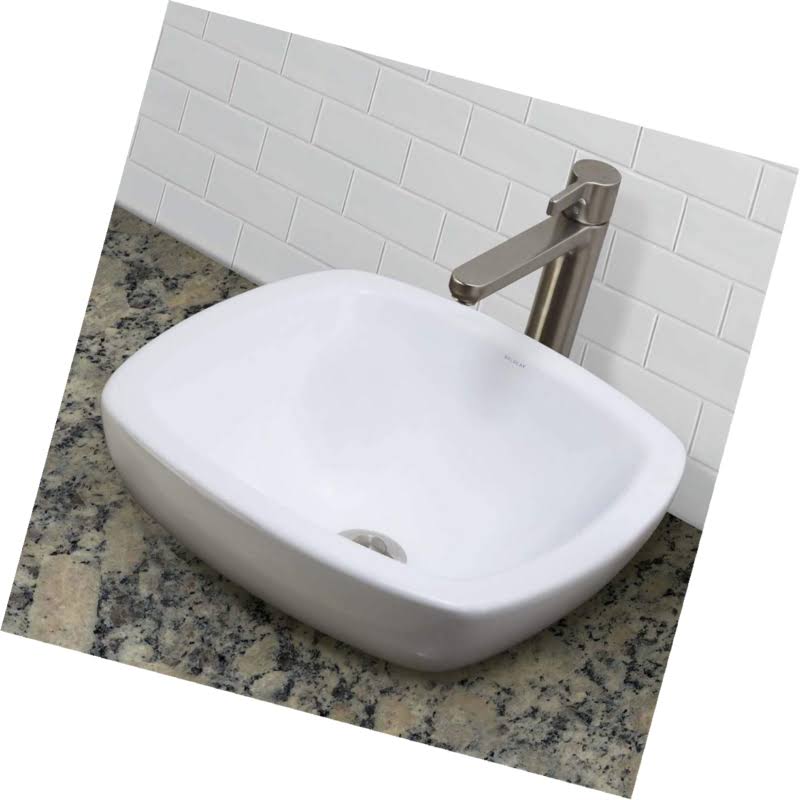 Semi-Recessed Vessel White W2602