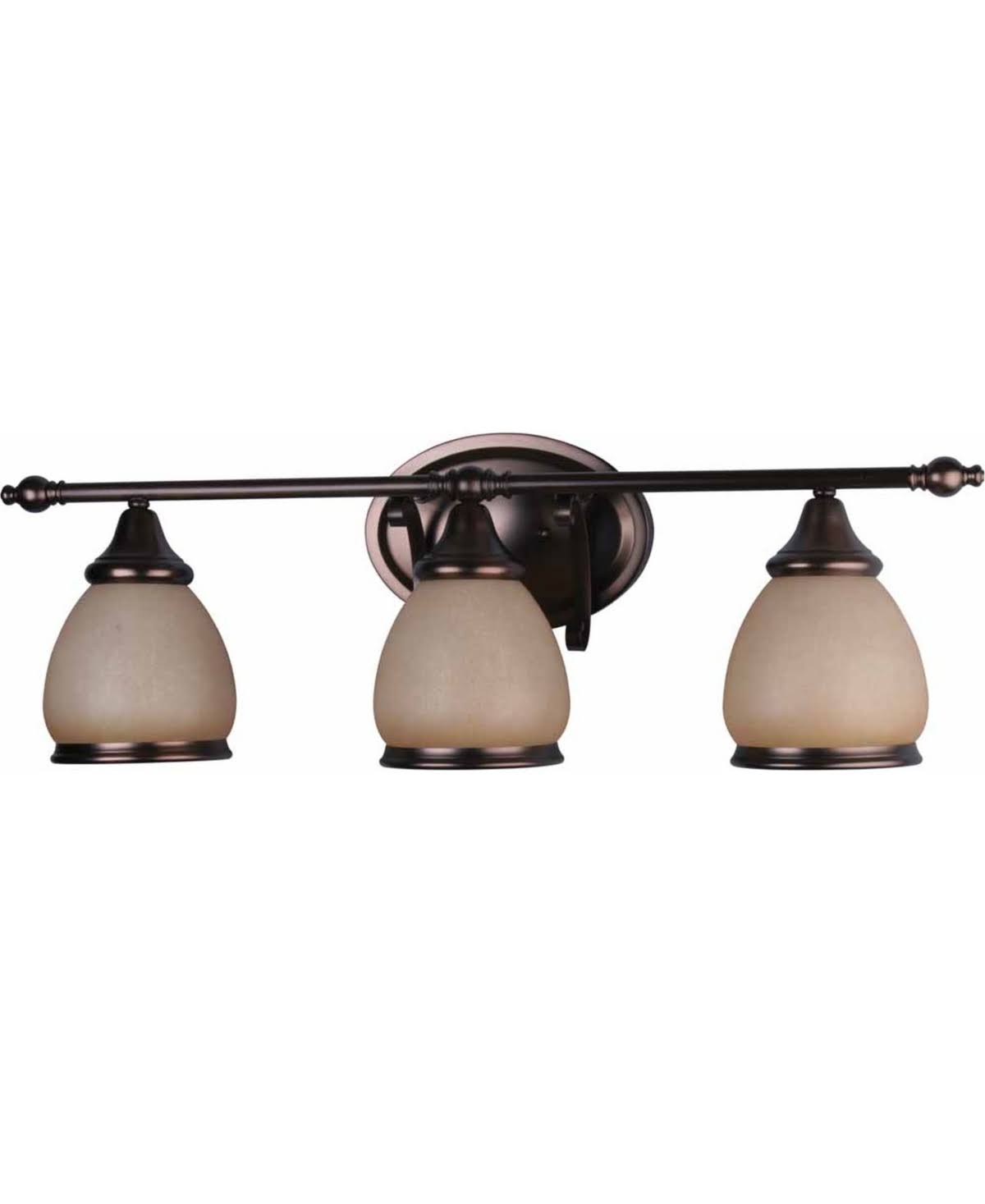 3 Light 30x22 Wide Bathroom Vanity Light Florence Bronze X108539