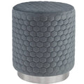 Gray Round Stool O573