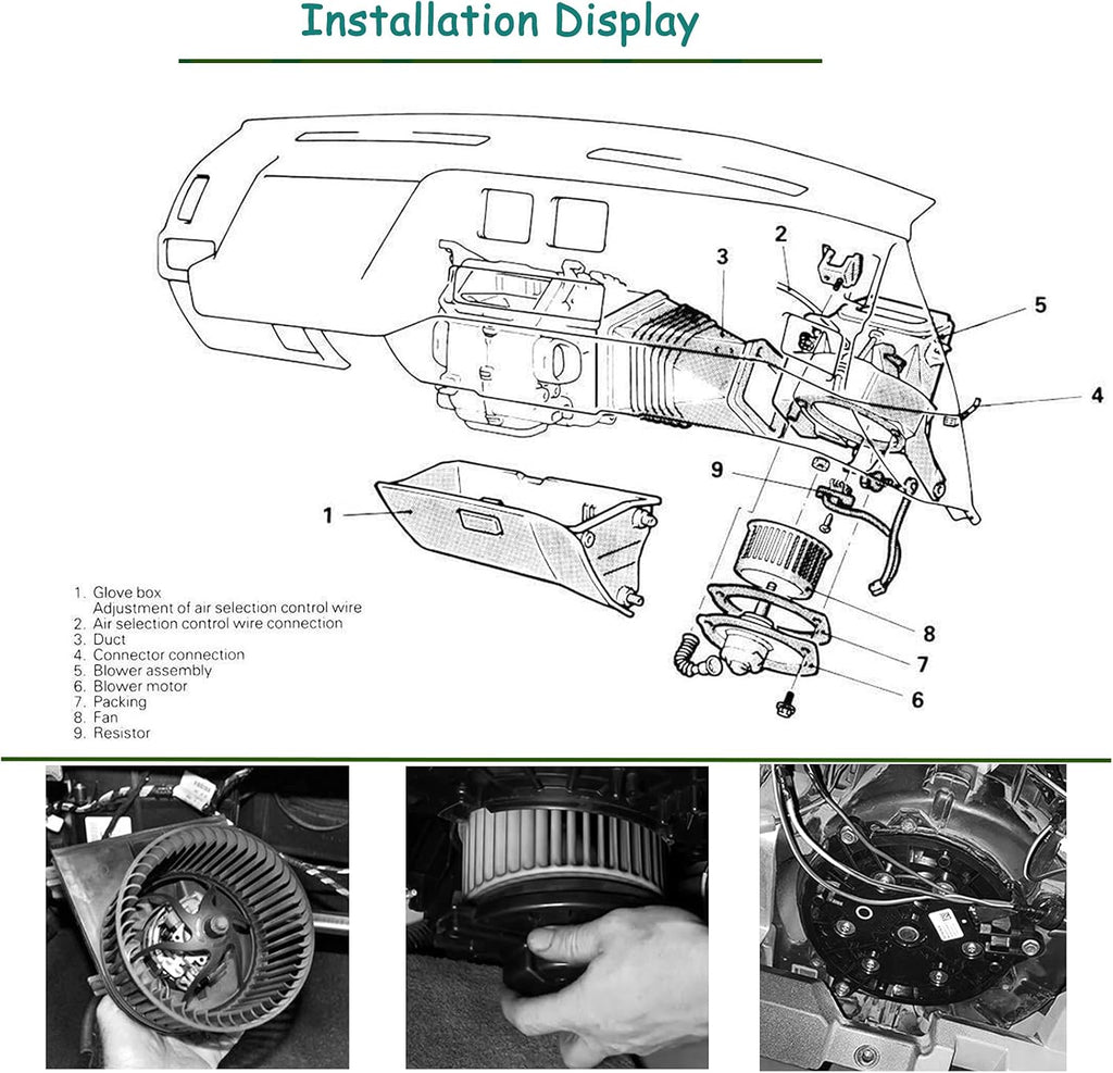 Pack of 2 Heater Blower Motor Assembly A73544