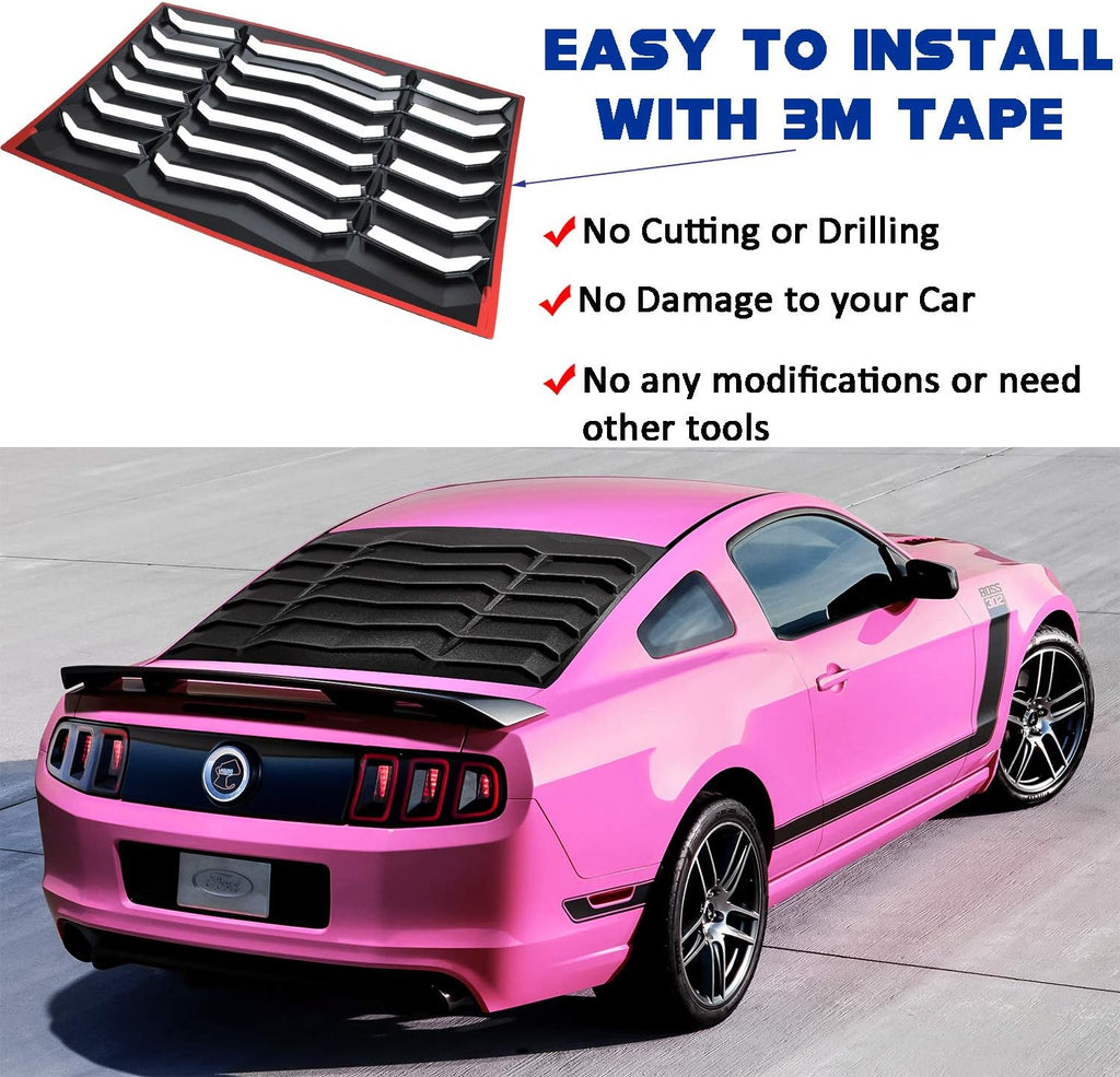 Rear Window Louvers Sun Shade Cover for Ford Mustang Y403