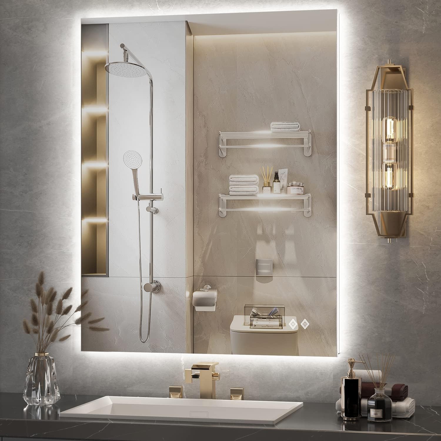 24x36 Inch LED Mirror with Lights H30694