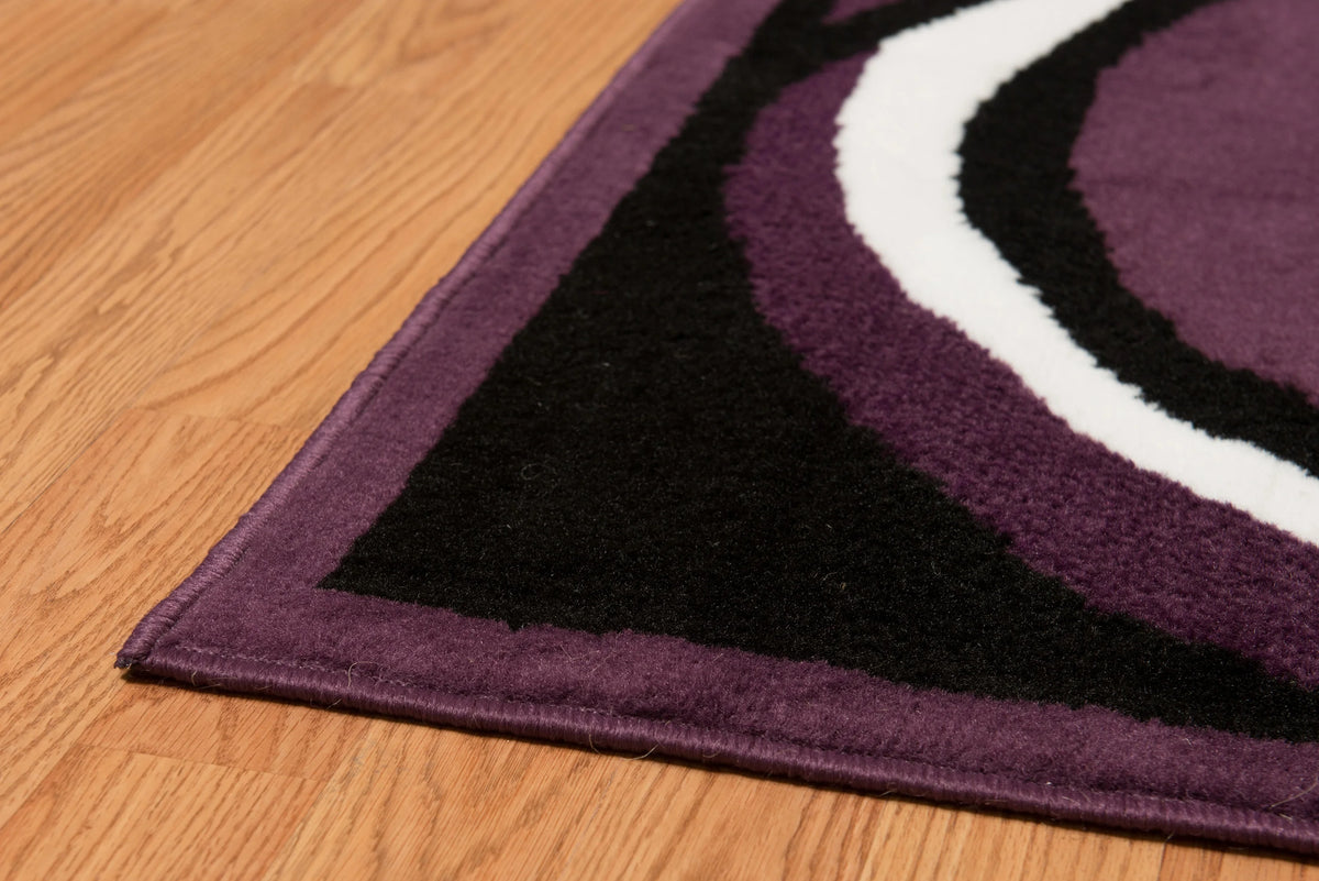 Plaza Gabriela Runner Rug, Geometric Pattern, Plum, 2'3 X 7'2" R6789