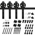 Double Barn Door Hardware Kit Track Length: 96 in. T9193